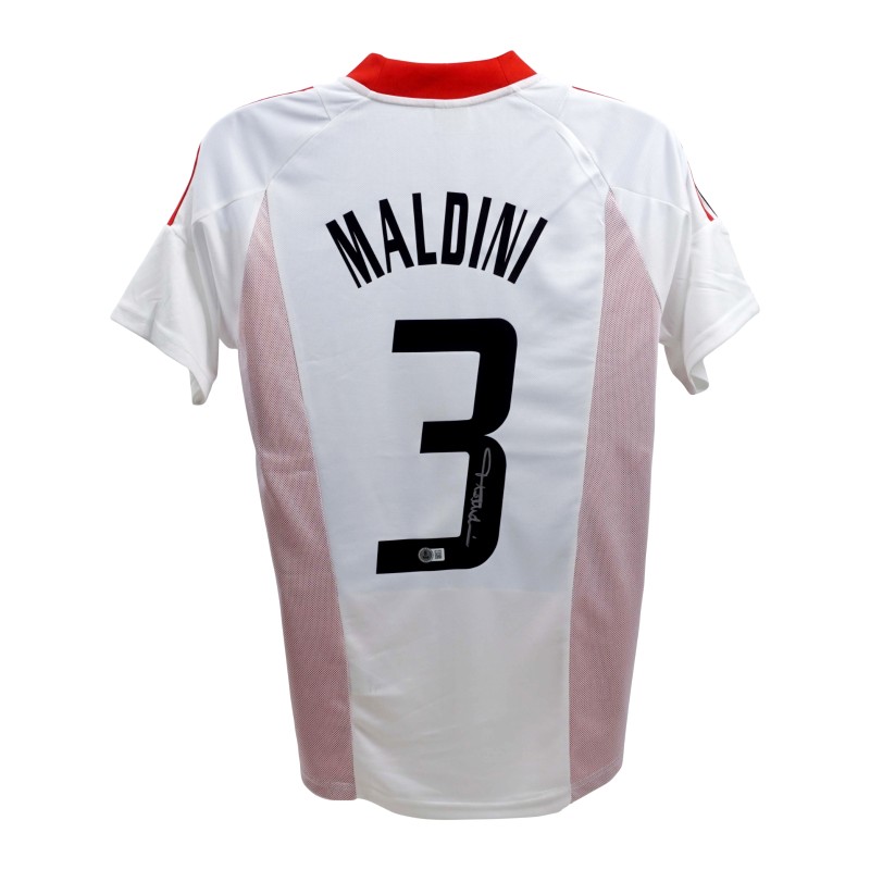 Replica della maglia del Milan firmata da Paolo Maldini