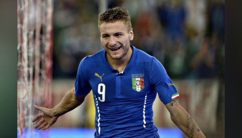 Immobile's Italy Match Shirt, 2014