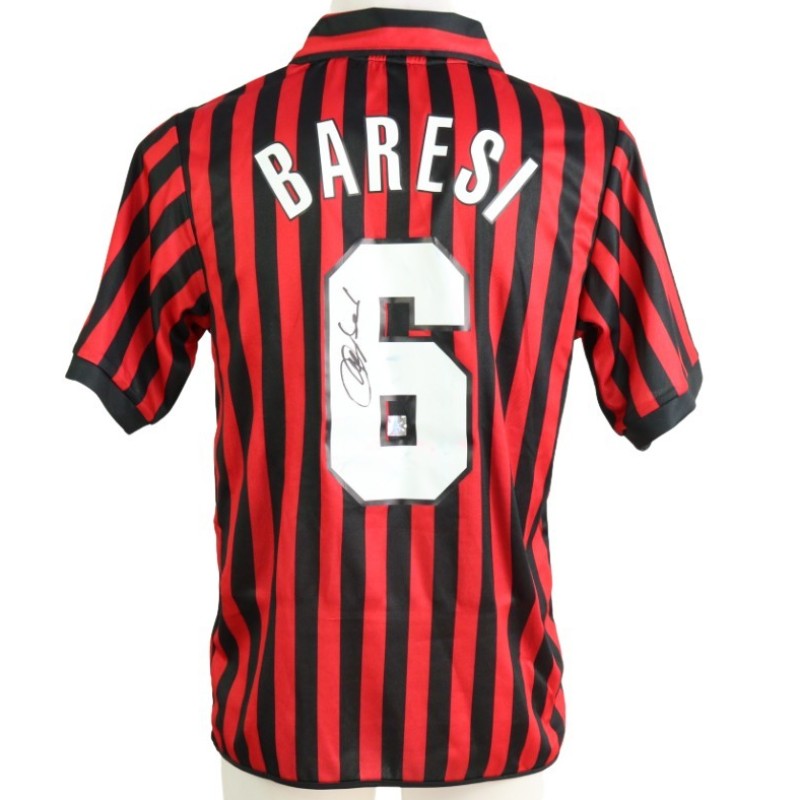 Baresi Official AC Milan Signed Shirt, 1999/00