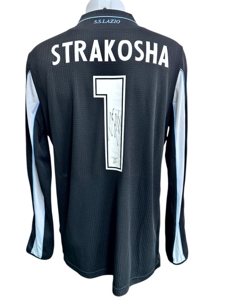 Strakosha's Lazio Signed Official Shirt, UCL 2020/21