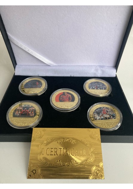 Michael Jordan Gold Plated Coins Box Set