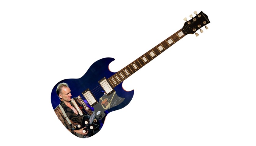 Sting Signed Custom Guitar