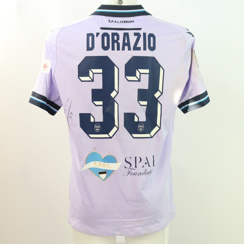 D'Orazio's Signed Unwashed Kit, SPAL vs Pescara 2024 - "LILT" Patch