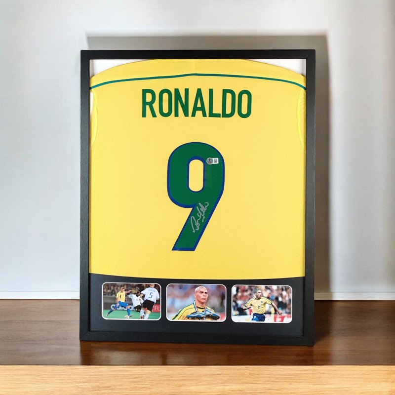 Ronaldo's Brazil Signed and Framed Shirt