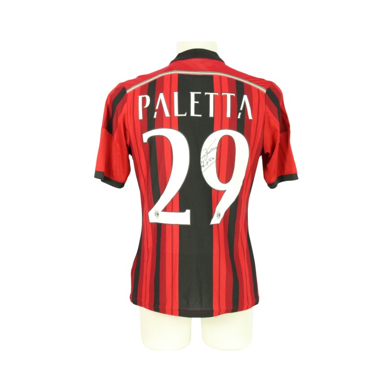 Maglia ufficiale Paletta Milan, 2014/15 - Autografata