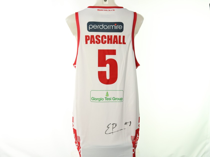 Paschall's Estra Pistoia vs Olimpia Milano Signed Unwashed Kit, 2025