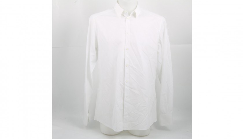 Tiziano Ferro's White Dress Shirt
