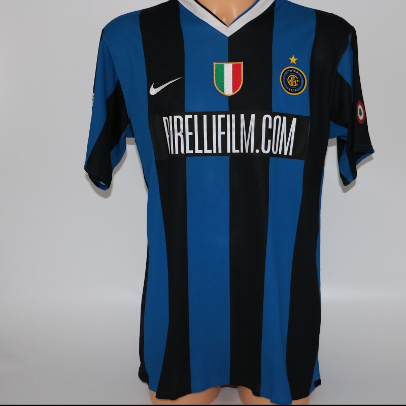 Luis Figo shirt issued/worn Inter-Lazio 13/05/2007
