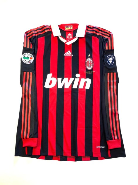 Nesta's Milan Match-Issued Shirt, 2009/10 - CharityStars