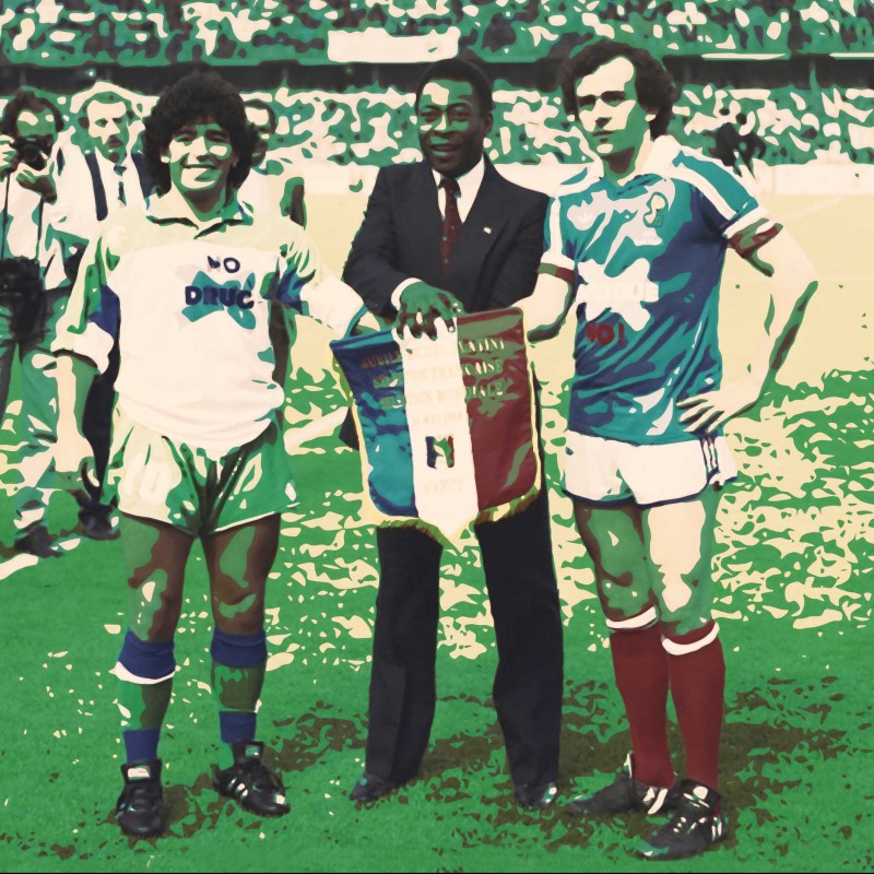 "Pele, Platini and Maradona" by Mercury 