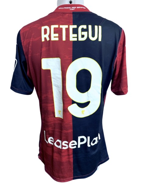 Retegui's Cagliari Match-Worn Shirt, 2023/24