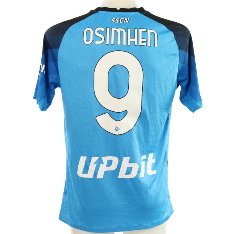 Osimhen's Match-Issued Shirt, Napoli vs Sampdoria 2023 - Napoli Campione Special Patch