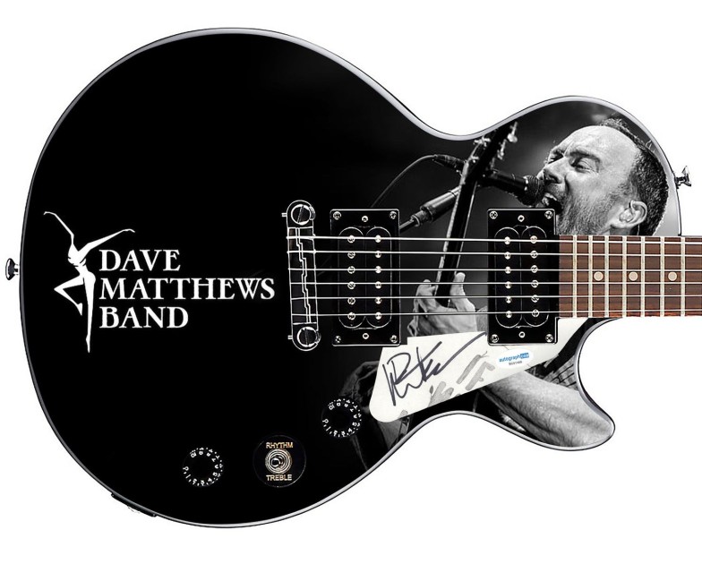 Dave Matthews Signed Custom "Live & Electric" Epiphone Graphics Guitar