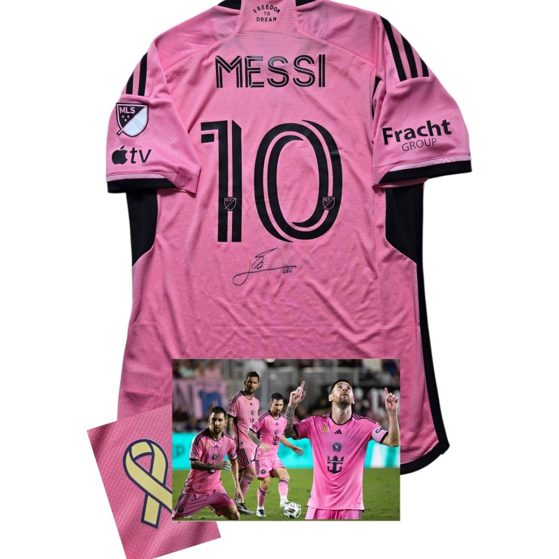 Messi's Signed Match-Issued Shirt, Inter Miami vs Charlotte 2025