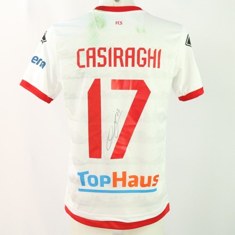 Casiraghi's Signed Unwashed Shirt, Sudtirol vs Cremonese 2024