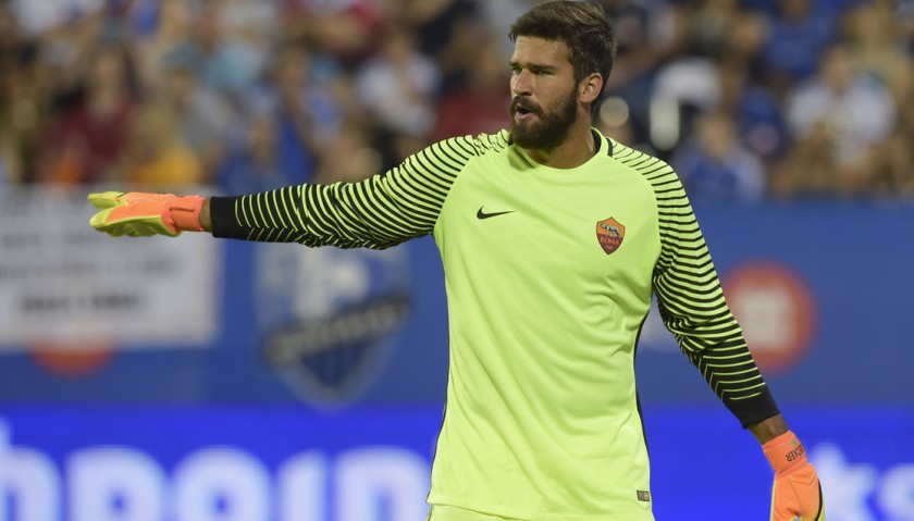 Alisson's Match-Issued Roma Shirt, 2016 / 2017 Serie A 