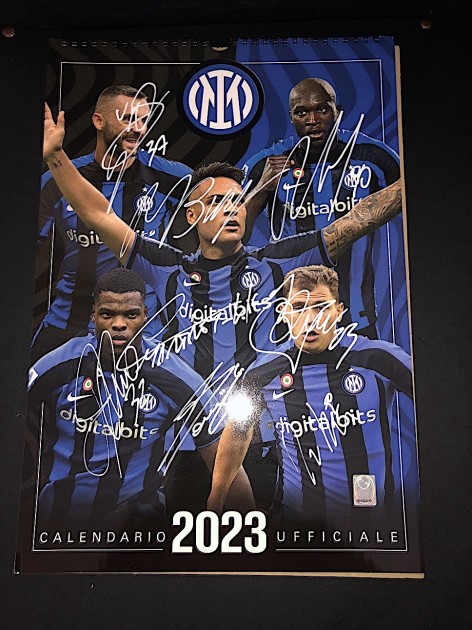 Official Inter Calendar, 2023 - Signed by the Squad - CharityStars