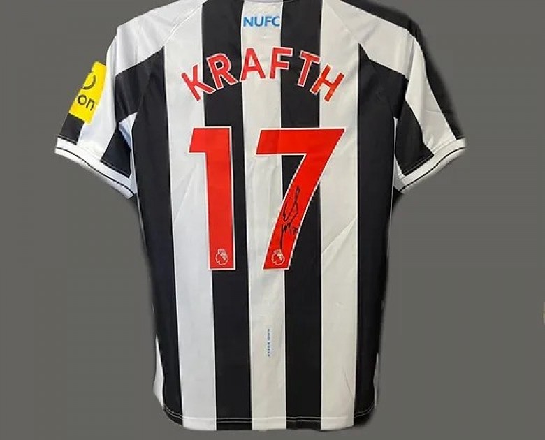 Emil Krafth's Newcastle United 2022/23 Signed Shirt - CharityStars