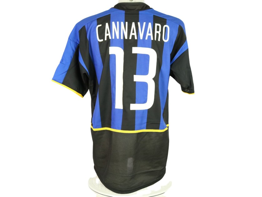 Cannavaro's Inter Milan Match-Issued Shirt, 2002/03