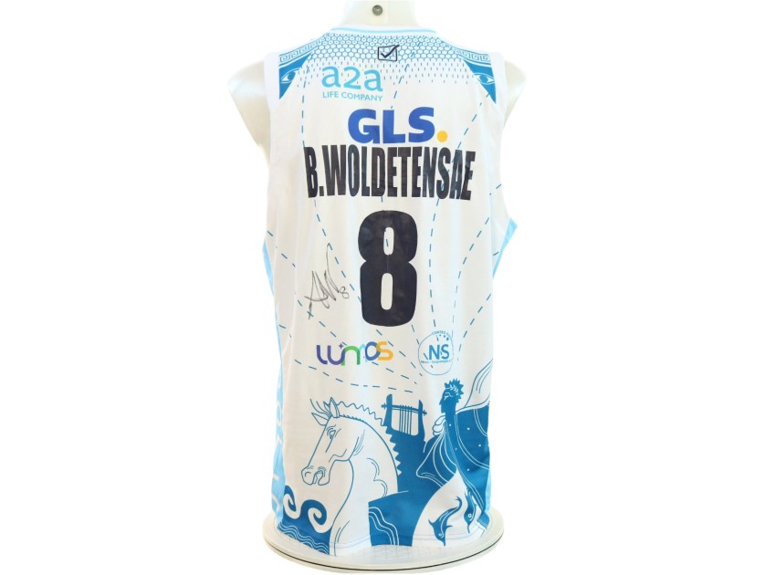 Woldetensae's Napoli Basket vs Sassari Signed Unwashed Set, 2025