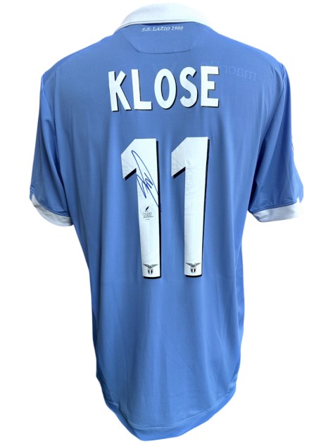 Klose's Lazio Signed Match-Issued Shirt, 2014/15