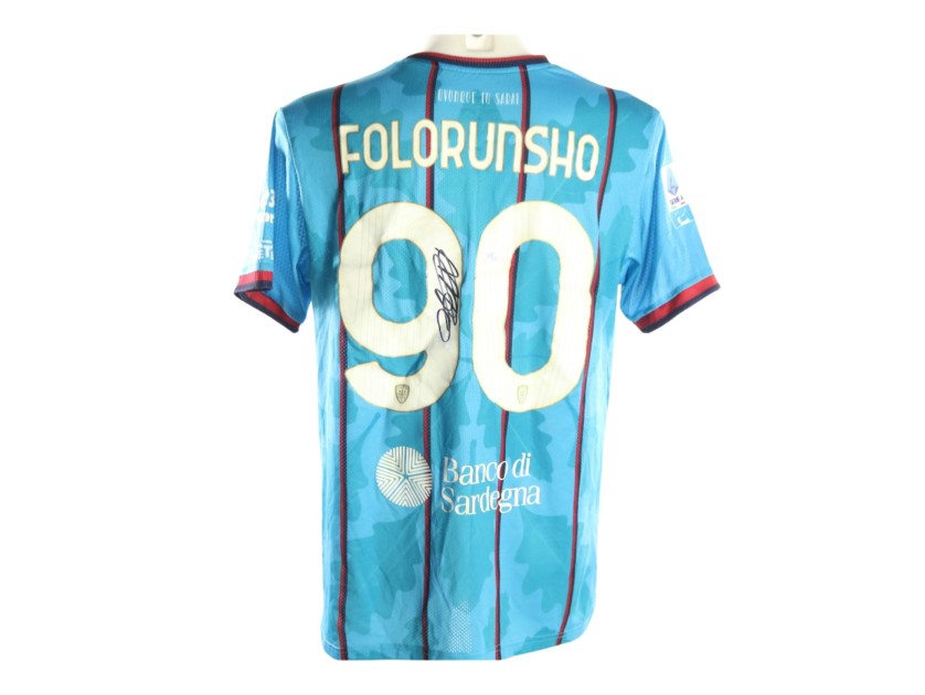 Folorunsho's Signed Unwashed Shirt, Bologna vs Cagliari 2026
