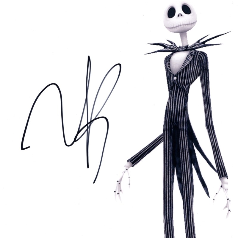 "The Nightmare Before Christmas" Photograph signed by Tim Burton