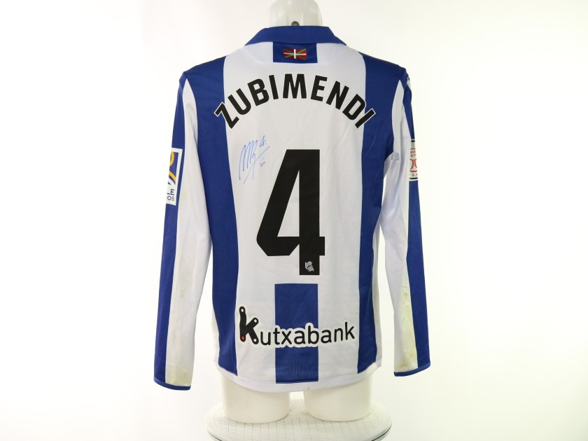 Maglia Zubimendi Unwashed Real Sociedad vs Rayo Vallecano, Copa del Rey 2025 - Autografata