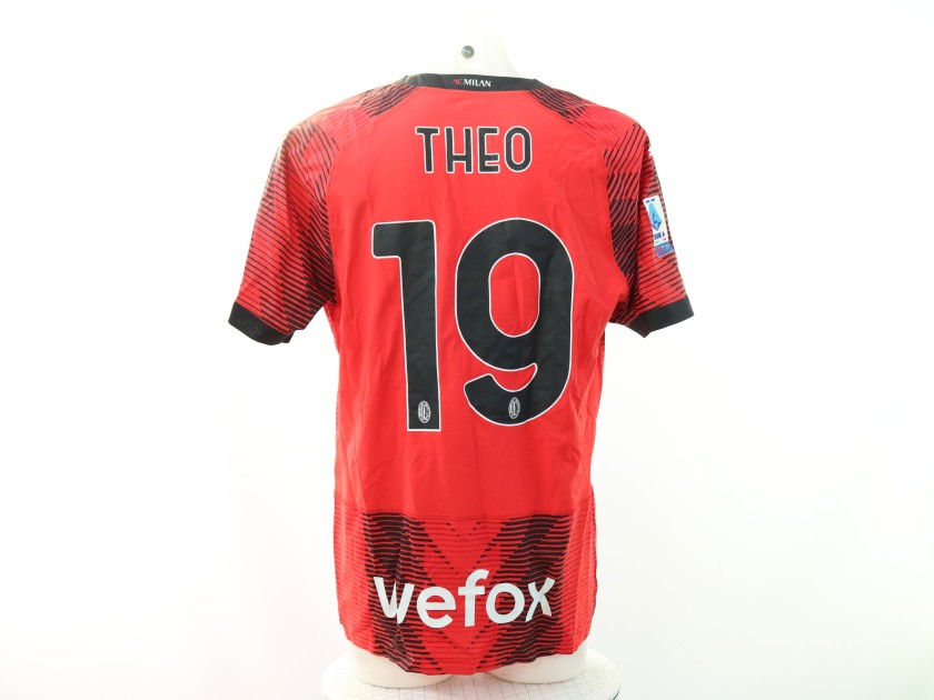 Theo Hernandez's Milan Issued Shirt, 2023/24