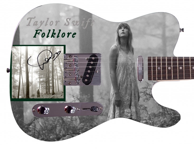 Taylor Swift Signed 'Folklore' Guitar