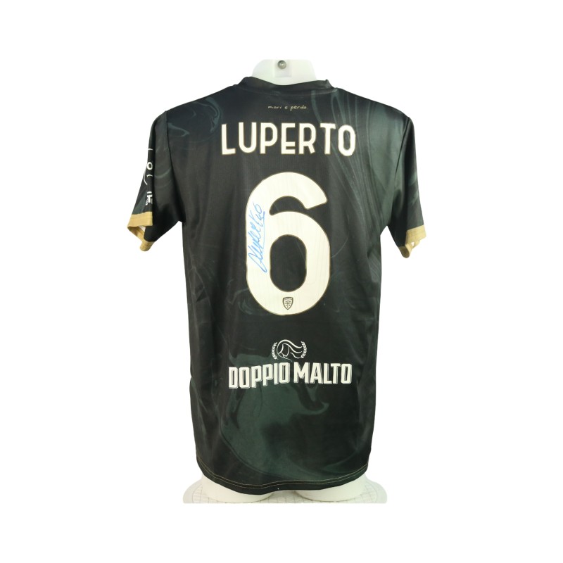 Luperto's Signed Unwashed Shirt, Cagliari vs Napoli 2024