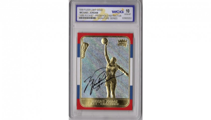 Card in oro Limited Edition Michael Jordan 1998