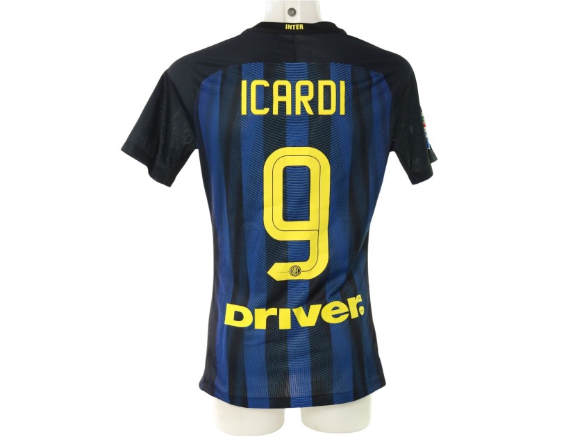 Icardi's Inter Match-Issued Shirt, 2016/17