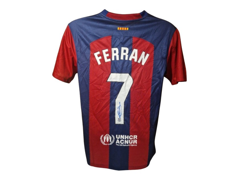 Ferran Torres Barcelona Signed 2023/24 Shirt