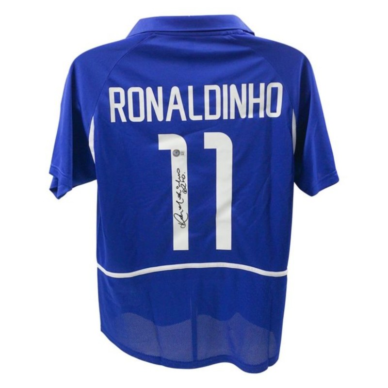 Ronaldinho's Brazil Signed Shirt