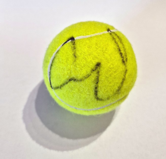 Tennis Ball signed by Andrey Rublev Internazionali d'Italia 2024