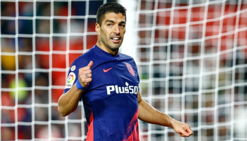 Suarez's Atletico Madrid Match Shirt, 2021/22