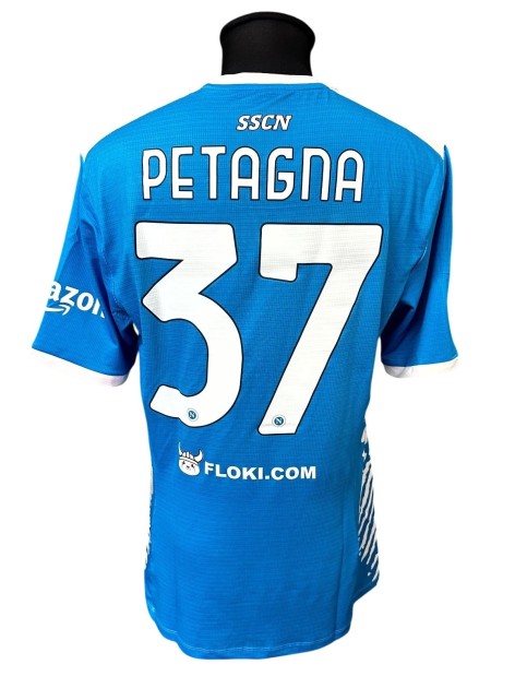 Petagna's Issued Shirt, Napoli vs Lazio 2021 - Maradona Special Edition