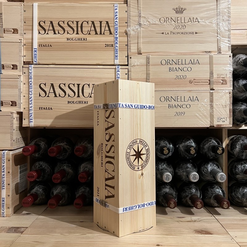 Sassicaia 2021 Magnum in Wooden Case Tenuta San Guido