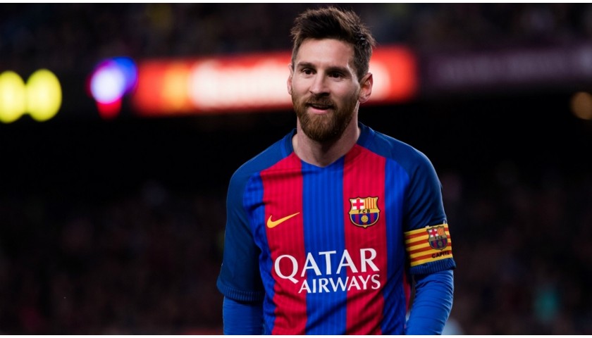 Messi's Barcelona Signed Match Shirt, 2016/17