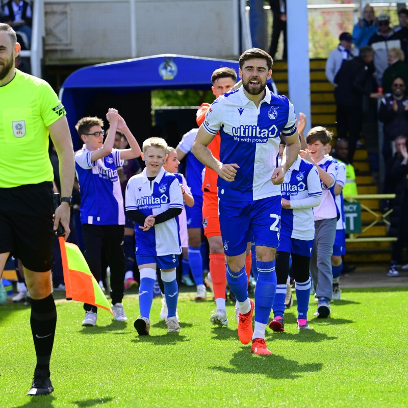 Maglia firmata di Antony Evans del Bristol Rovers EFL Sky Bet League One, contro il Peterborough