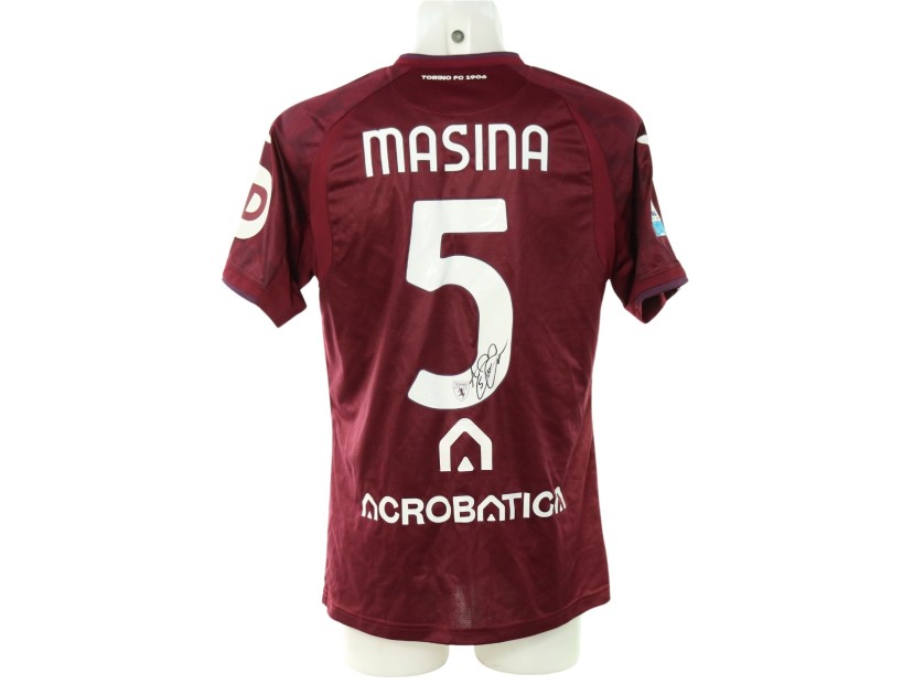 Masina's Torino vs Bologna Signed Unwashed Shirt, 2024