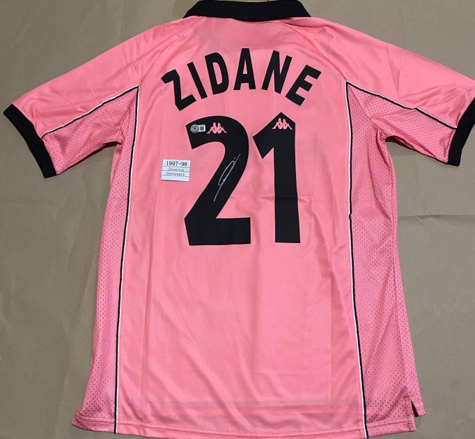 Zinedine Zidane's Juventus 1997/98 Signed Replica Centenary Shirt