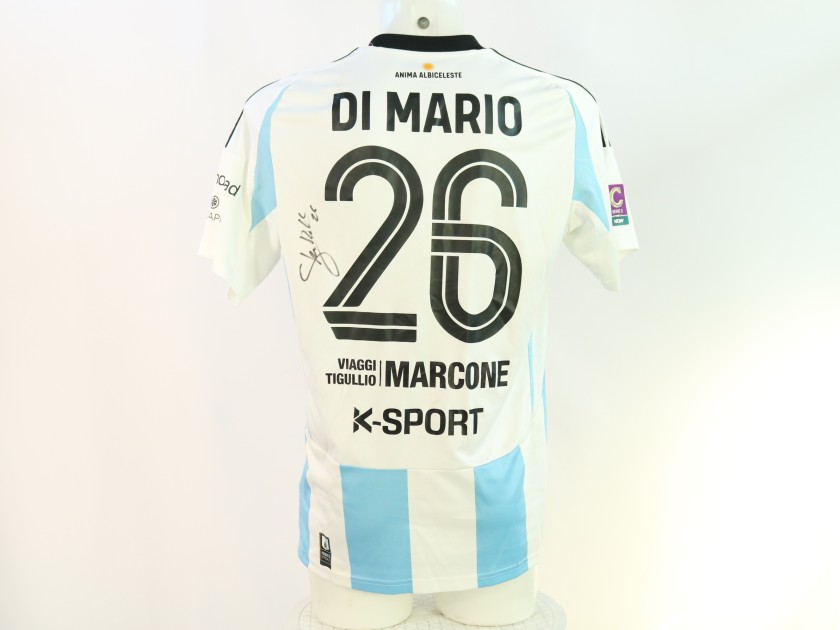 Di Mario's Unwashed Signed Shirt, Torres vs Virtus Entella 2024