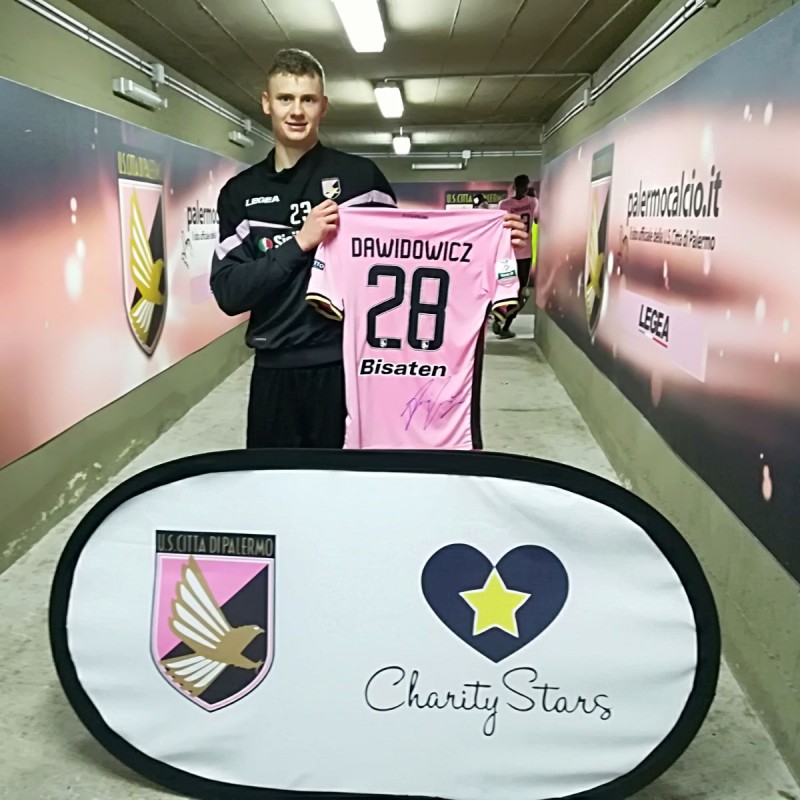 Dawidowicz's Signed Match-Worn Shirt, 2018 Palermo-Frosinone