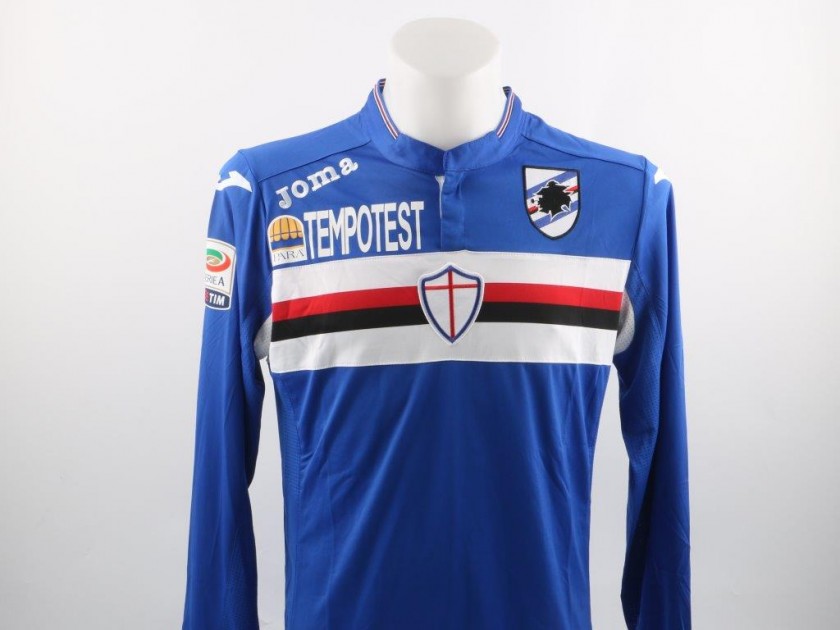 Maglia Correa Sampdoria, preparata/indossata Serie A 15/16 - autografata