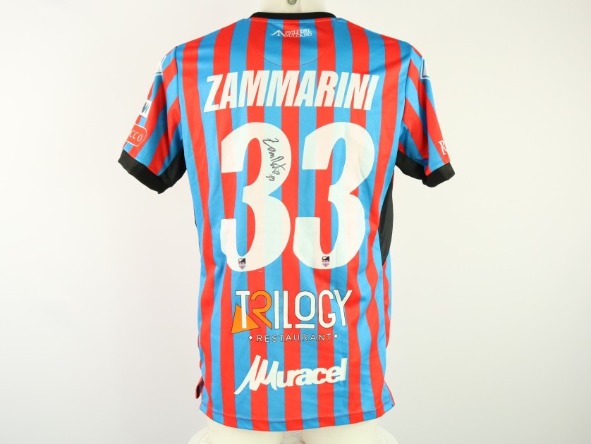 Zammarini's unwashed Signed Shirt, Virtus Francavilla vs Catania 2024 