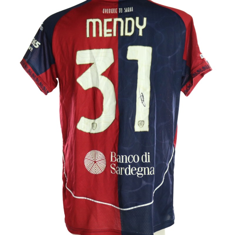 Mendy's Signed Unwashed Shirt, Cagliari vs Napoli 2026