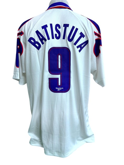 Batistuta's Atalanta vs Fiorentina Match-Issued Shirt, Coppa Italia Finals 1996