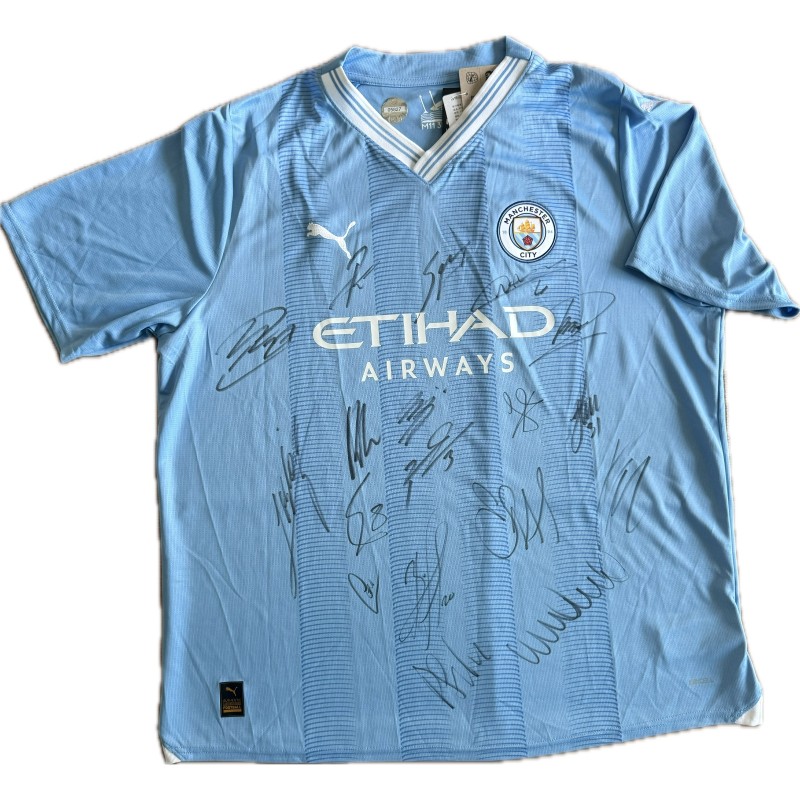 Maglia firmata della squadra del Manchester City 2023/24